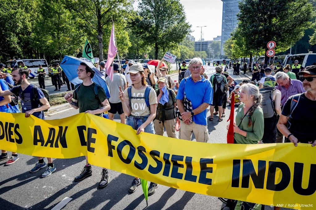 Steundemonstratie klimaatactie trekt minder mensen