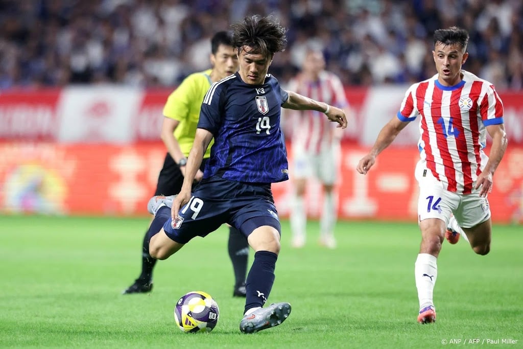 Japan speelt gelijk tegen Paraguay door treffers Ueda en Ogawa