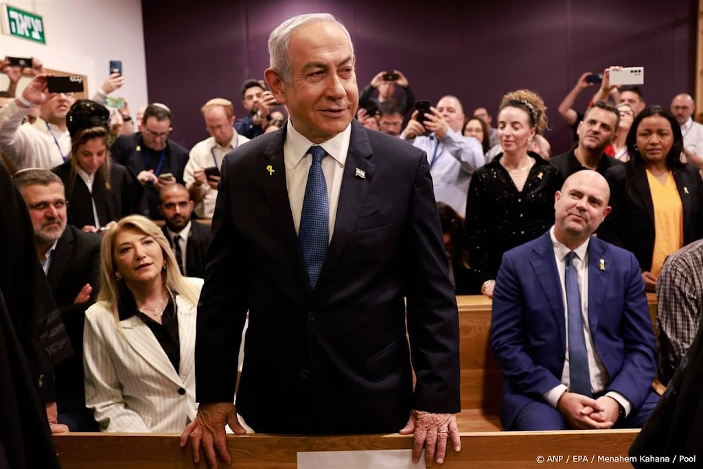 Netanyahu in de rechtbank voor corruptiezaak