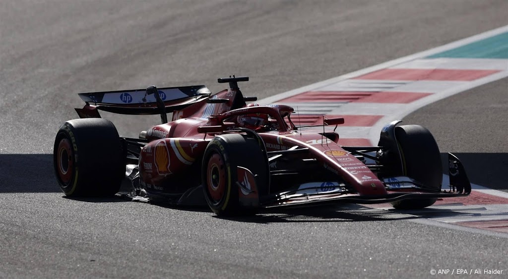 Leclerc in Ferrari de snelste in Formule 1-test in Abu Dhabi
