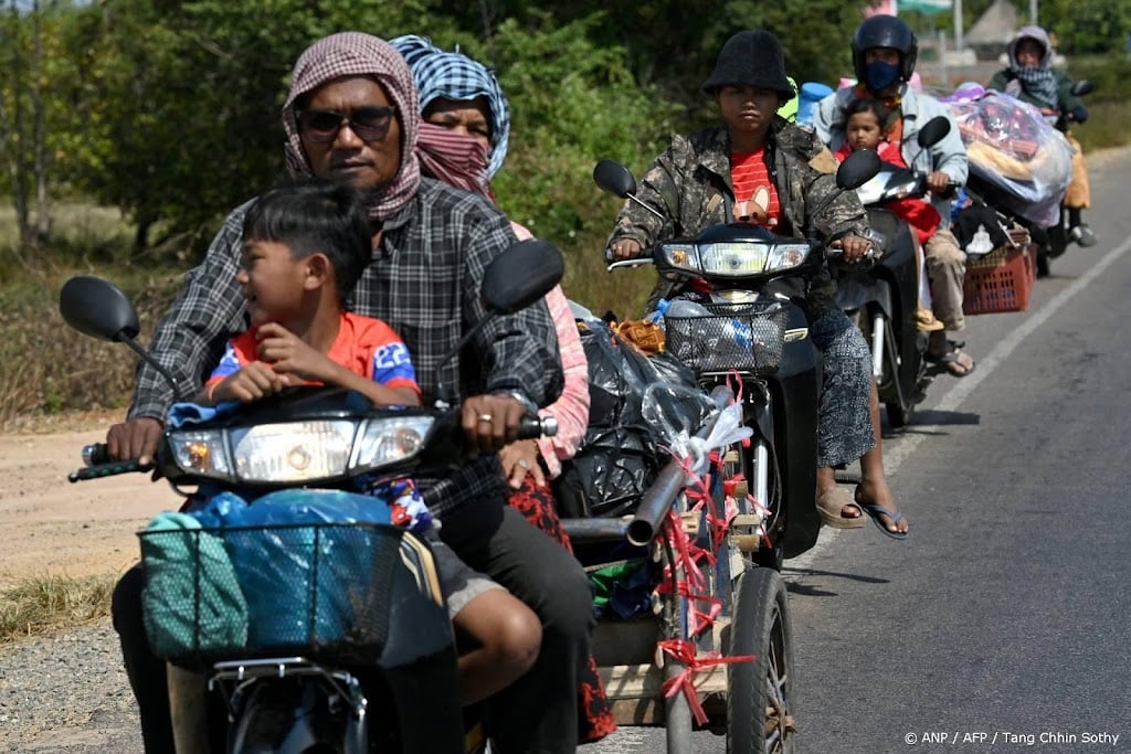 Honderdduizenden langs grens Cambodja en Thailand geëvacueerd