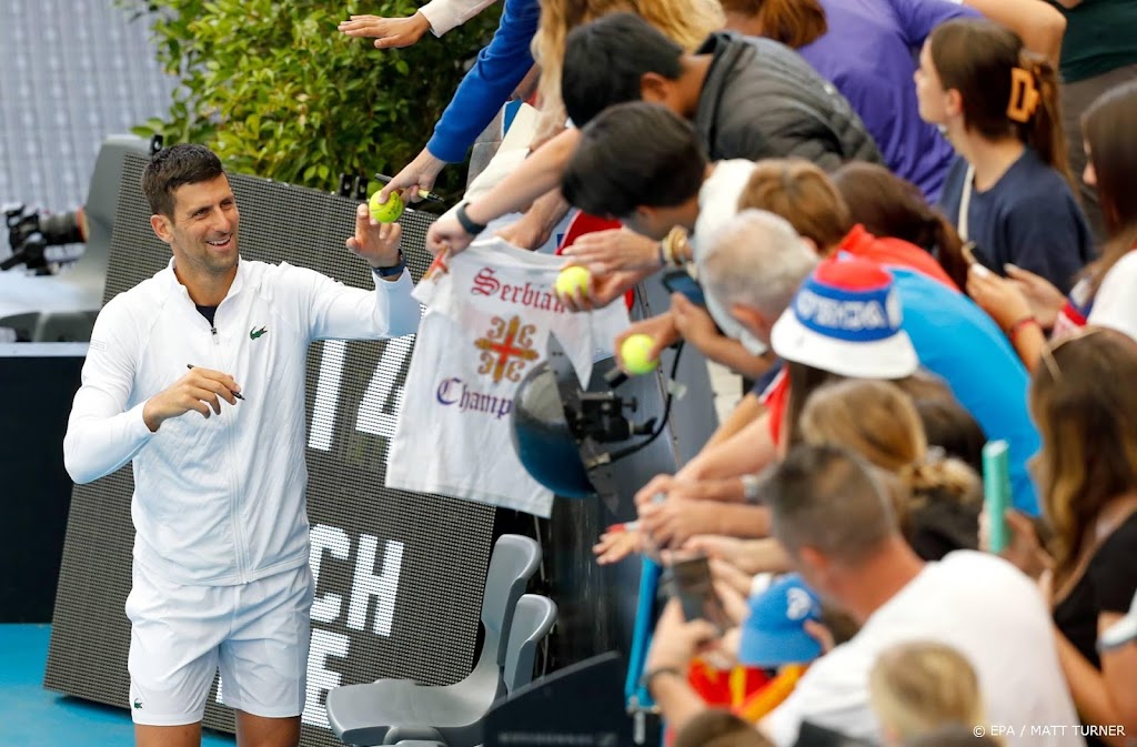 Australian Open verbant fans bij respectloos gedrag naar Djokovic
