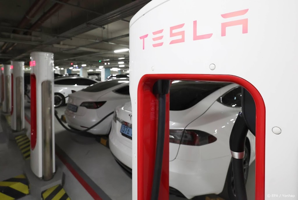 Automaker Tesla stijgt op afwachtend Wall Street 