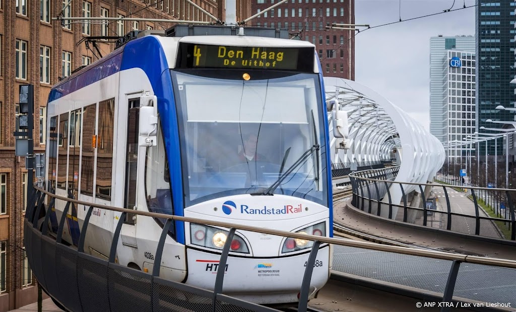 Trams in Den Haag rijden met vertraging door de vrieskou