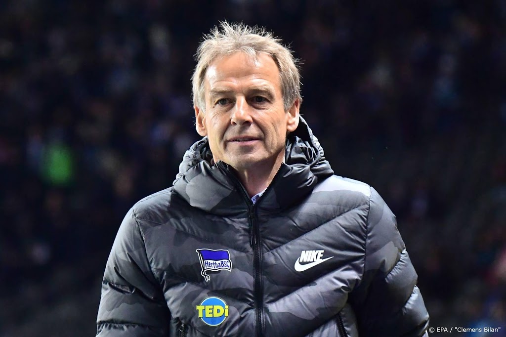 Klinsmann neemt ontslag als trainer Hertha BSC