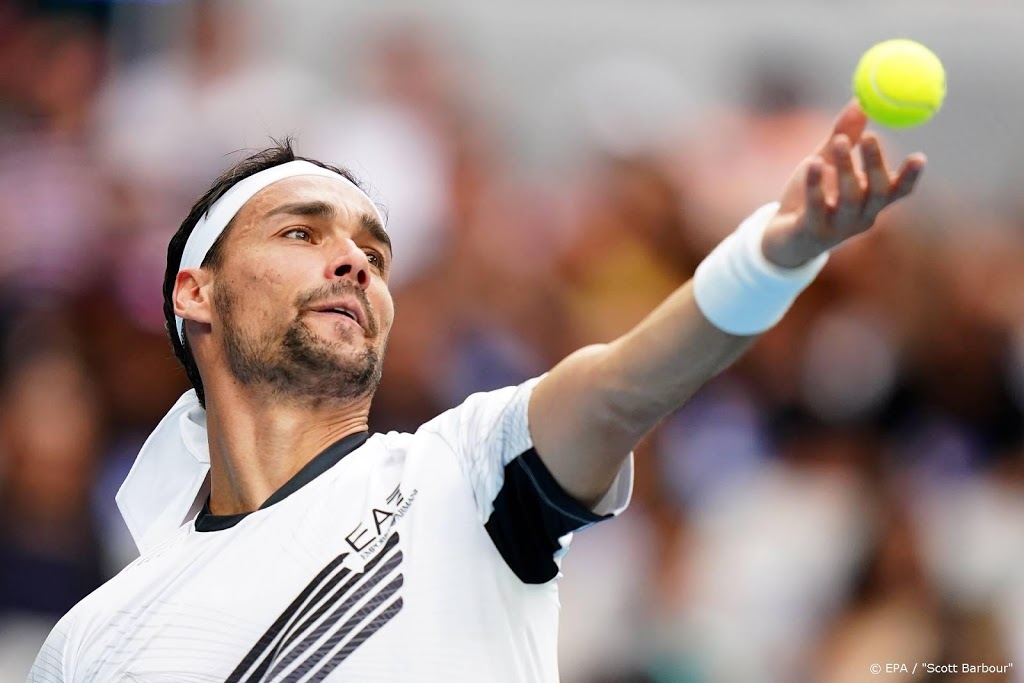 Tennistoernooi Rotterdam raakt vijfde geplaatste Fognini kwijt