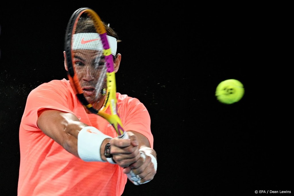 Nadal opnieuw in drie sets verder op Australian Open