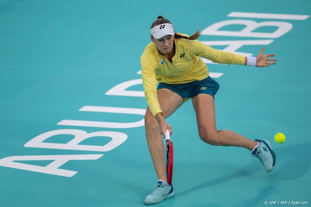 Tennisster Rybakina wint toernooi van Abu Dhabi