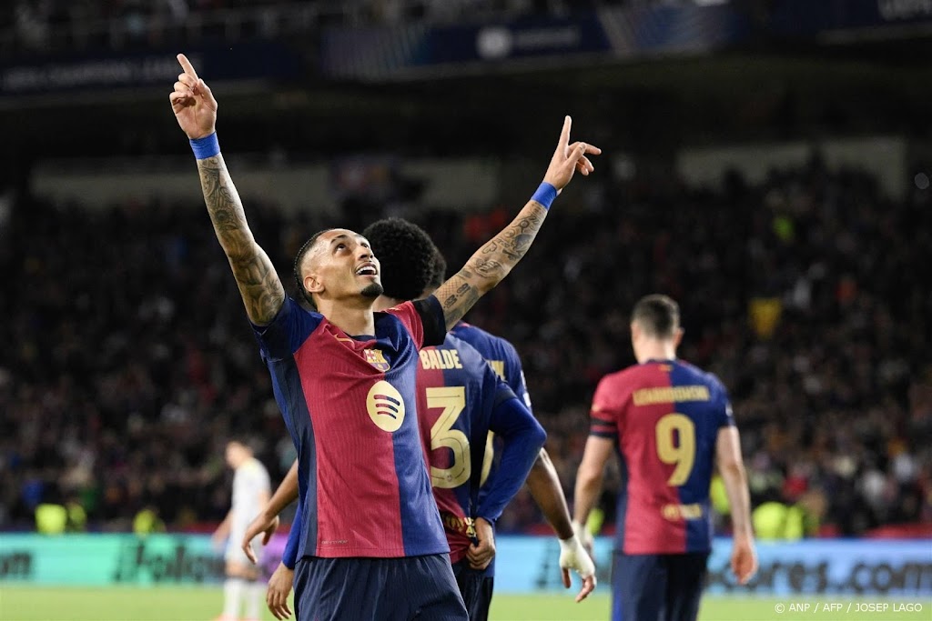 Yamal en Raphinha helpen Barça naar kwartfinales Champions League