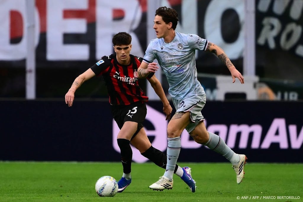 AC Milan lijdt nederlaag tegen Udinese, doelpunt Ekkelenkamp