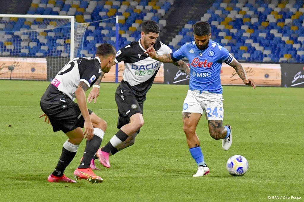 Napoli klimt dankzij ruime zege op Udinese naar tweede plek