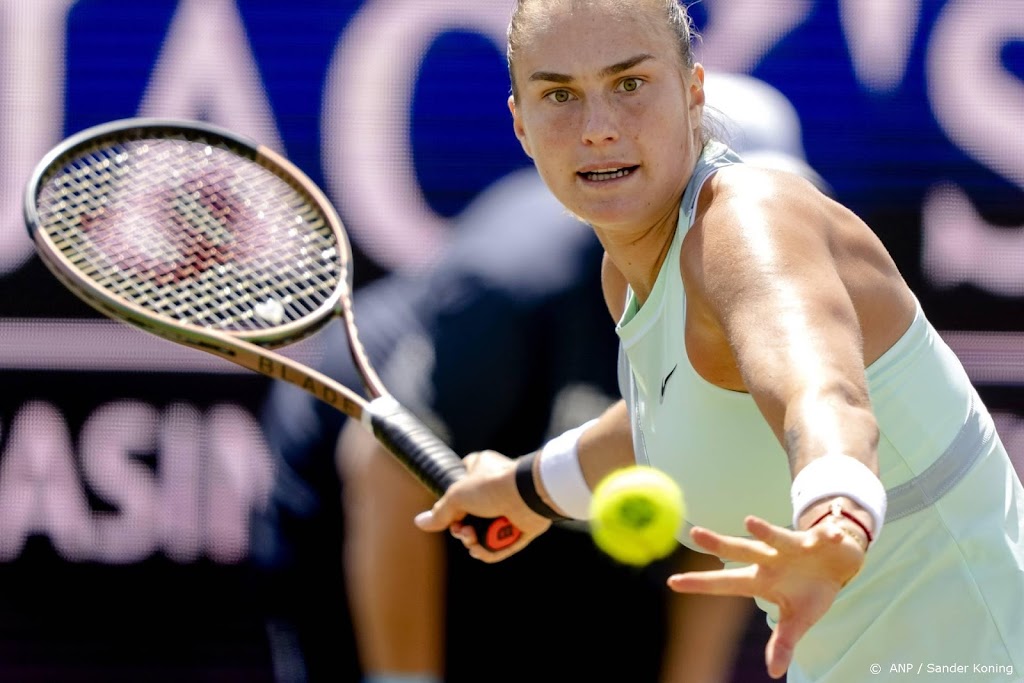 Sabalenka tegen Aleksandrova in finale tennistoernooi Rosmalen