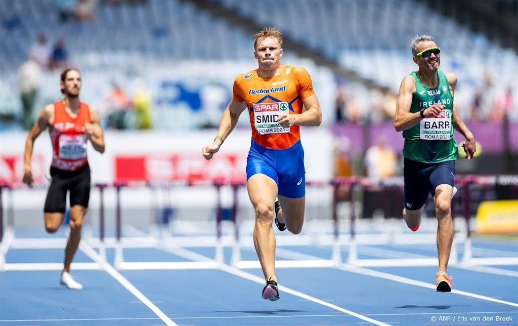 Smidt achtste en laatste in EK-finale 400 meter horden