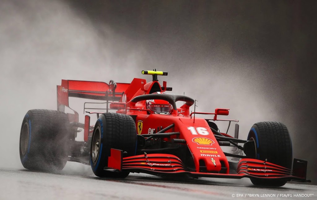 Ferrari-coureur Leclerc nog drie plaatsen naar achteren