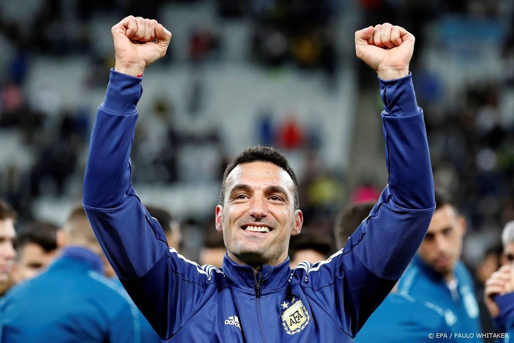 Scaloni blij met Messi: hij speelde finale met blessure