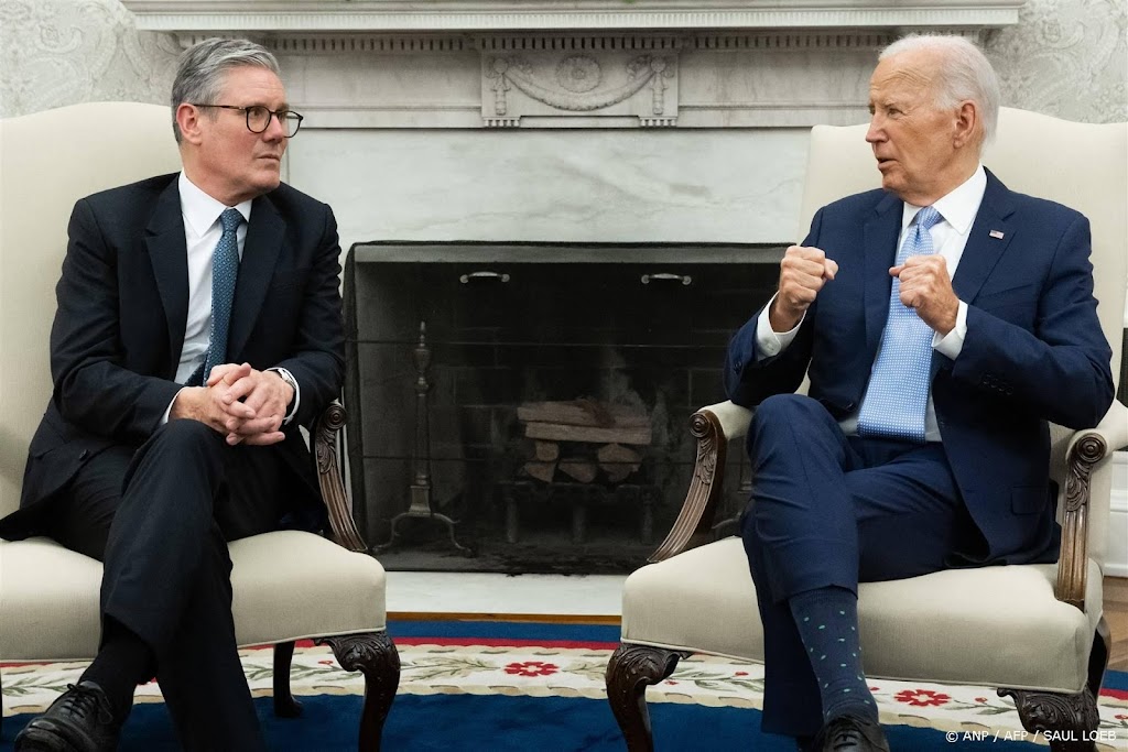 Starmer en Biden houden eerste overleg over Oekraïne en Gaza