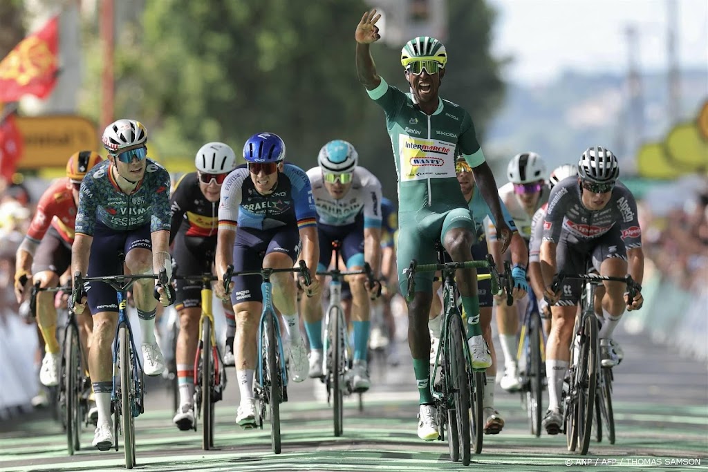 Derde ritzege Eritreeër Girmay in Tour de France