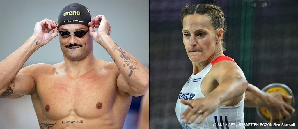 Robert-Michon en Manaudou dragen Franse vlag tijdens opening OS