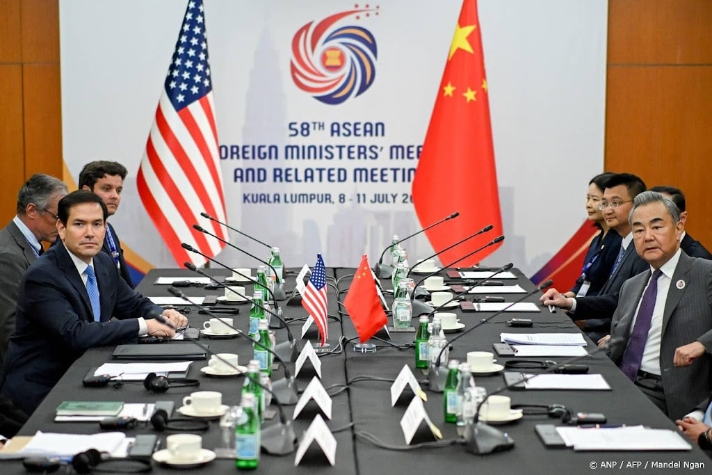 Rubio ontmoet voor het eerst Chinese ambtgenoot Wang