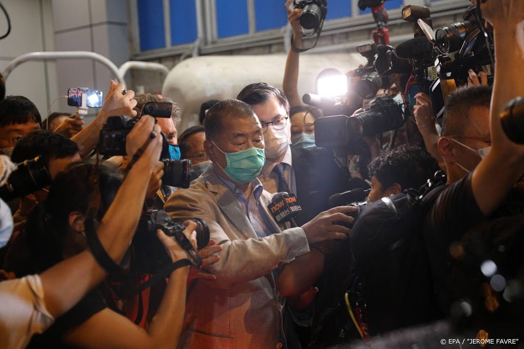 Hongkong-activist en mediamagnaat Jimmy Lai op borgtocht vrij