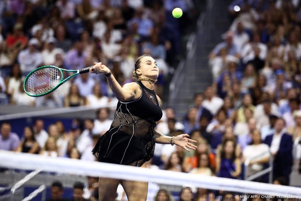 Sabalenka haalt voor de vierde keer op rij finale US Open tennis