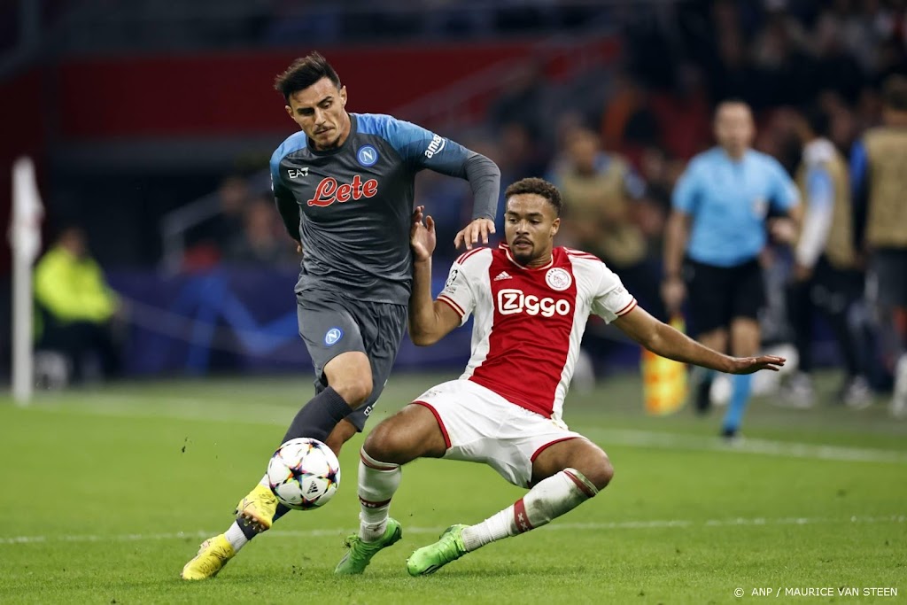 Ajax zonder geblesseerde Rensch tegen Napoli in Champions League