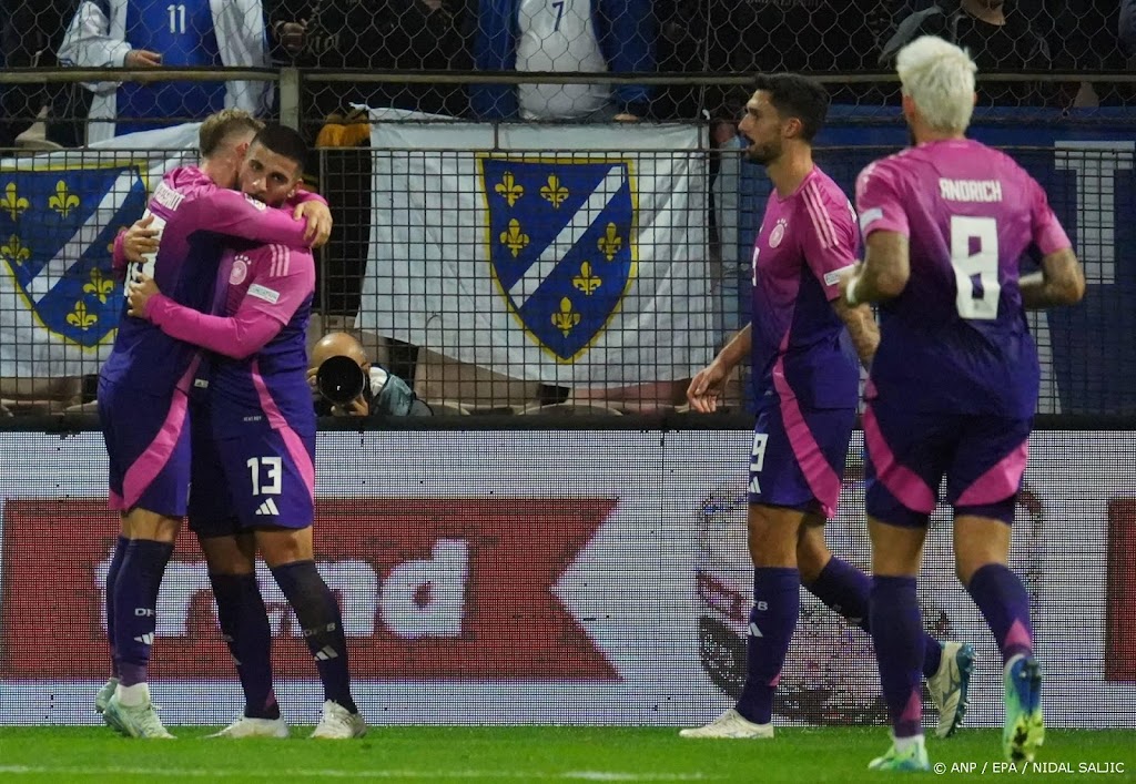 Duitsland koploper in poule Nederland na zege op Bosnië 