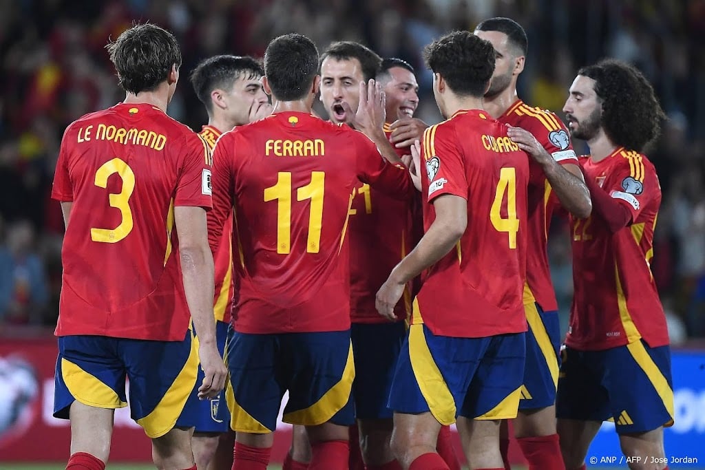 Spanje wint opnieuw in WK-kwalificatie, ook zege Italië