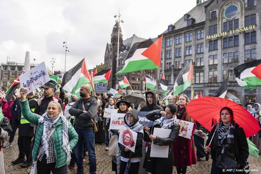 Honderden bij nationaal pro-Palestijns protest op de Dam