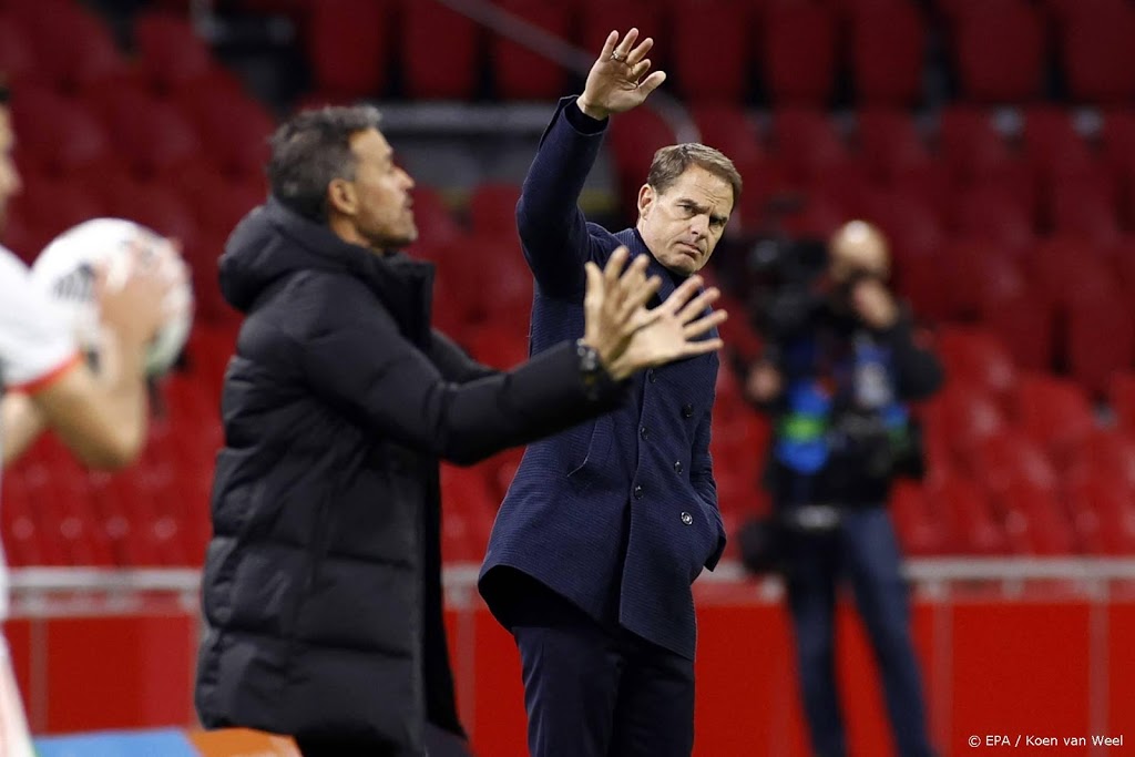 De Boer rekent zondag tegen Bosnië wel op een zege