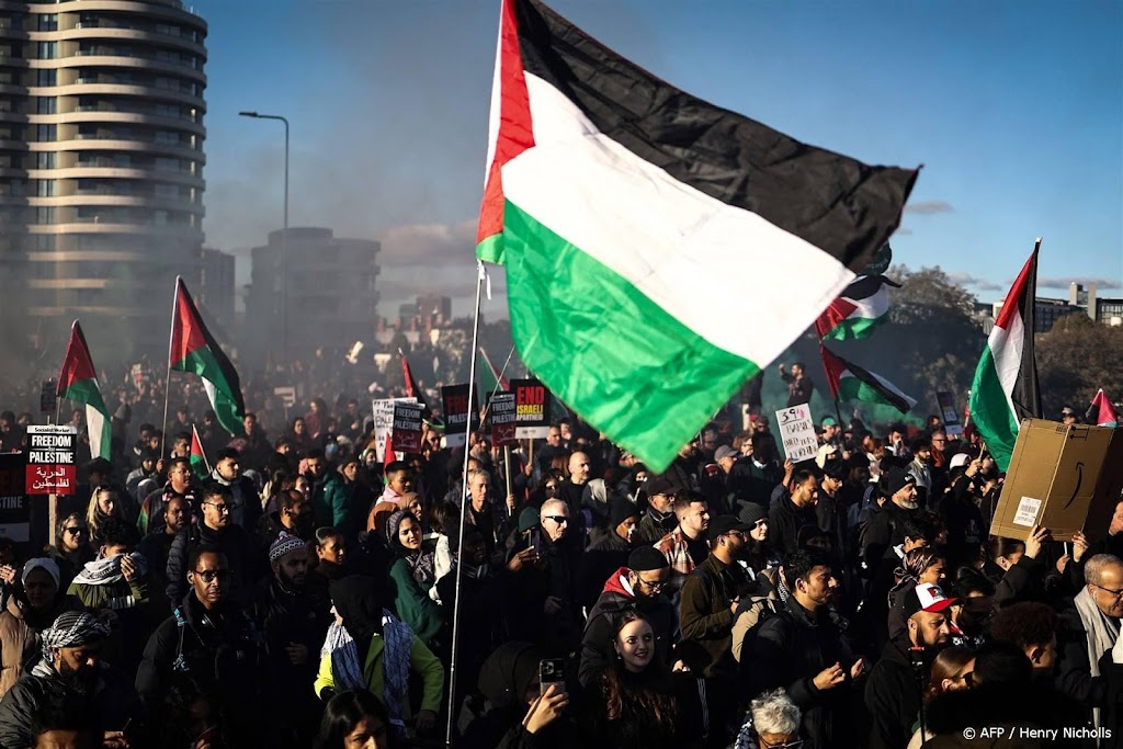 Politie Londen schat aantal pro-Palestijnse betogers op 300.000