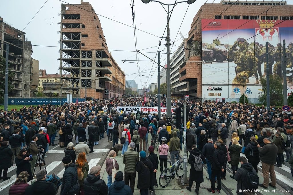 Weer demonstratie in Belgrado tegen komst Trump Tower
