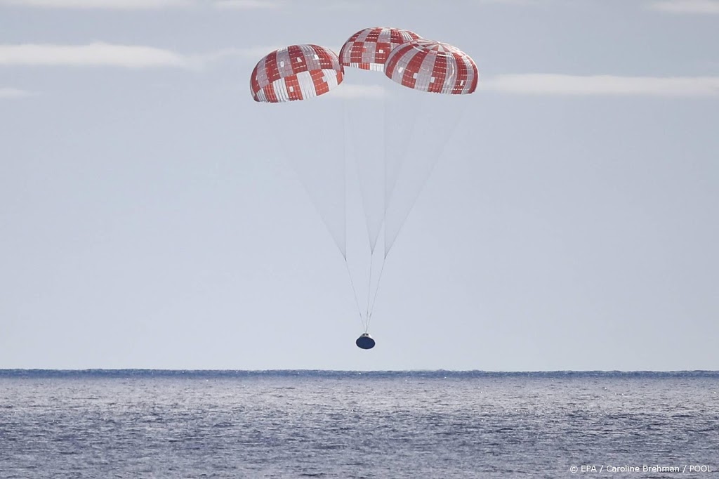 NASA's Orion-capsule geland op aarde