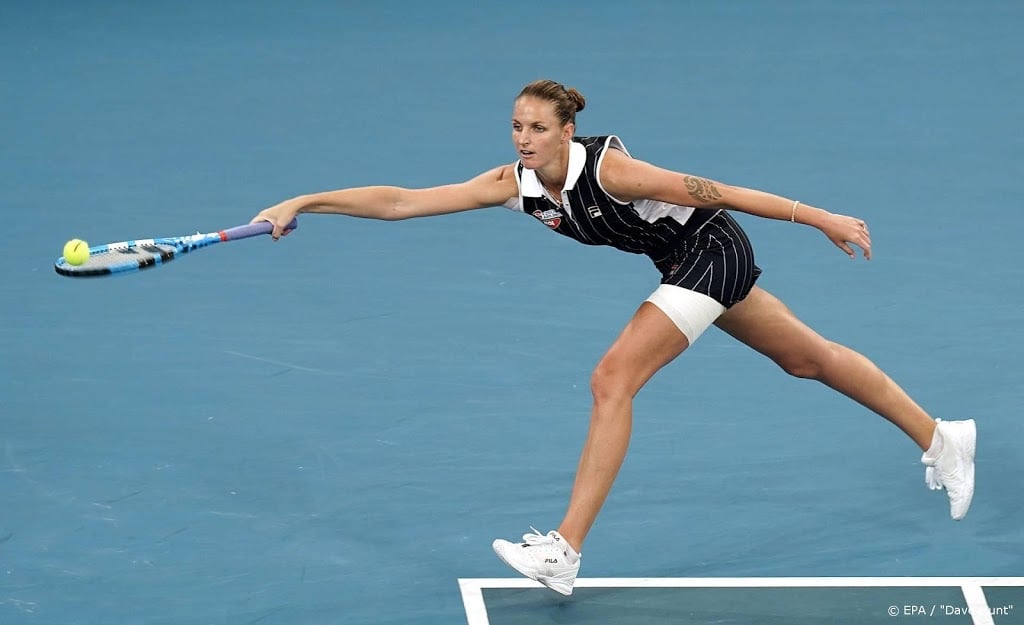 'Hattrick' voor tennisster Pliskova in Brisbane