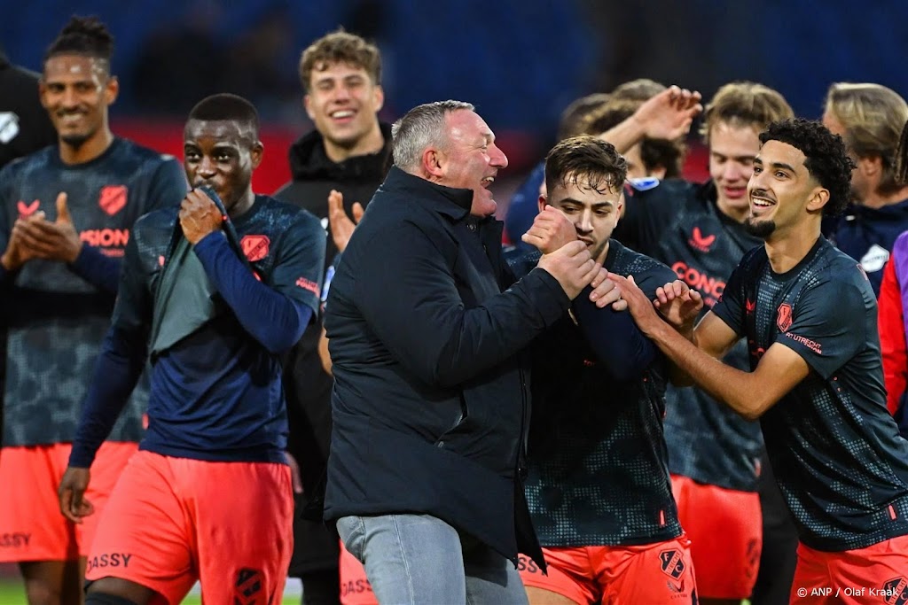 Jans noemt zege van FC Utrecht op Feyenoord een 'teamprestatie'