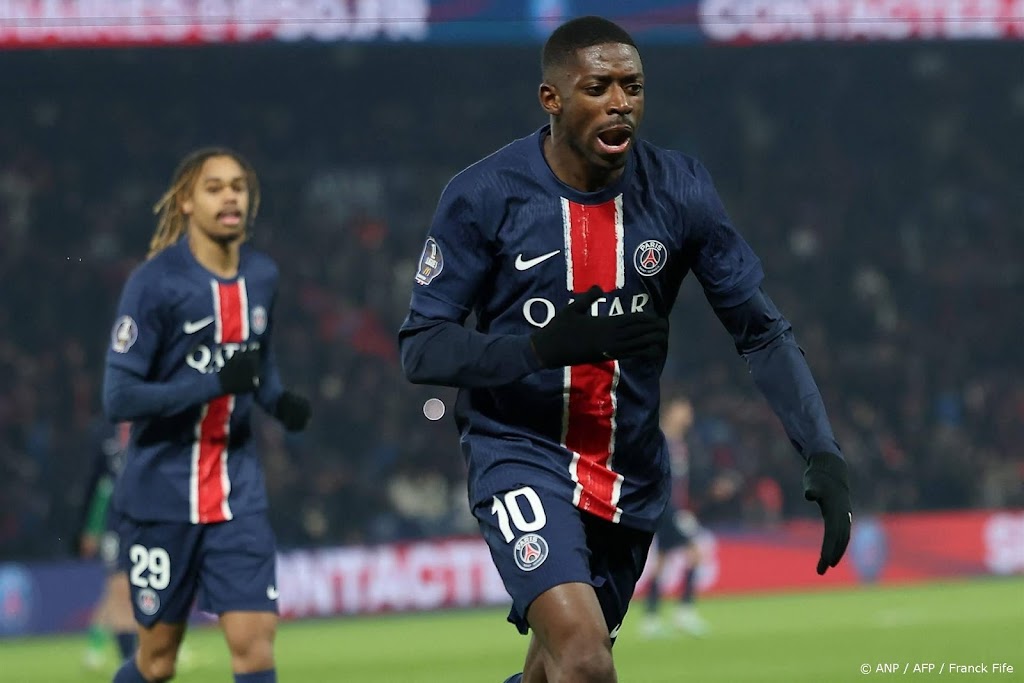 Dembélé leidt PSG met twee treffers langs Saint-Étienne