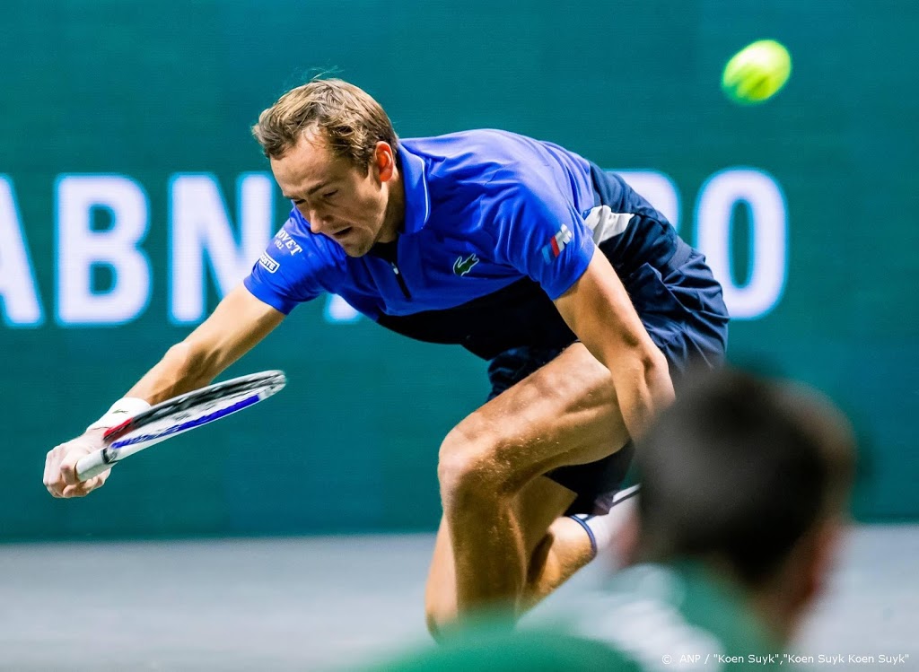 Medvedev al na één partij klaar op tennistoernooi Rotterdam