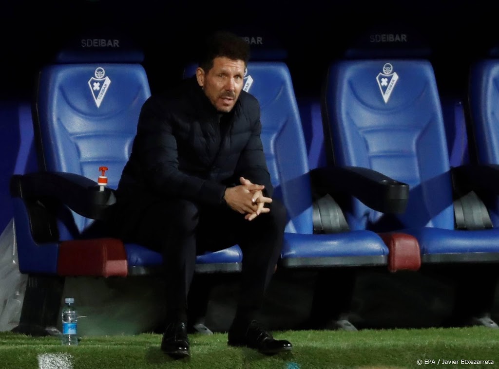 Coach Simeone vreest zwaar tweede deel seizoen voor Atlético