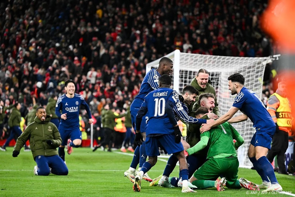 PSG na strafschoppen tegen Liverpool door naar kwartfinales
