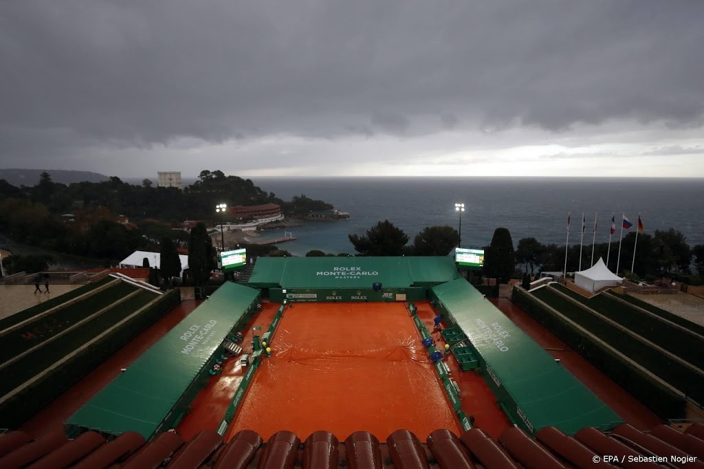 Tennistoernooi Monte Carlo gehinderd door regen