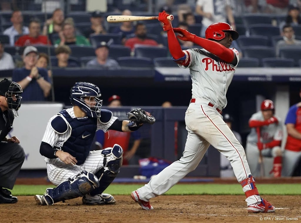 Honkballer Gregorius slaat Phillies naar winst na 4-0-achterstand