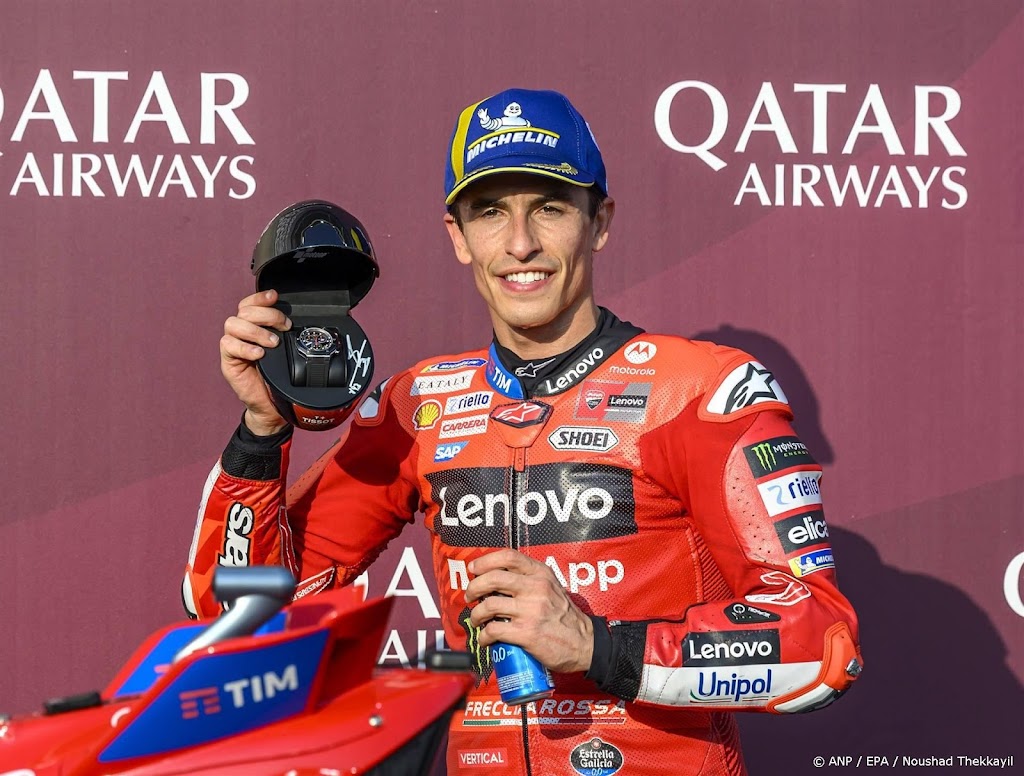 Motorcoureur Marc Márquez wint voor vierde keer sprintrace MotoGP