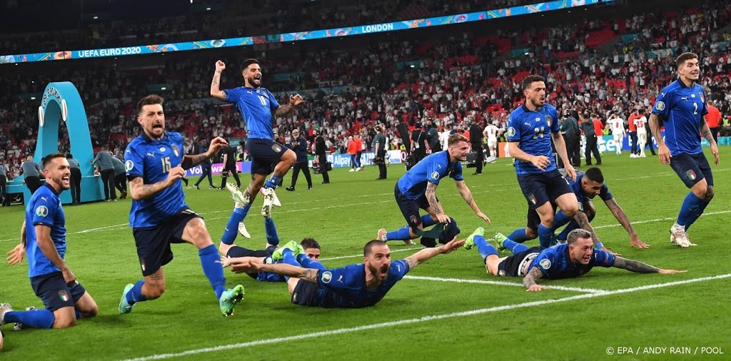 Ruim 4,1 miljoen mensen zien Italië EK-finale winnen