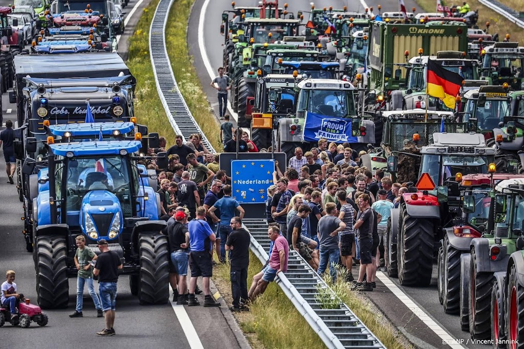 Duitse boerenactie uit solidariteit met Nederlandse collega's