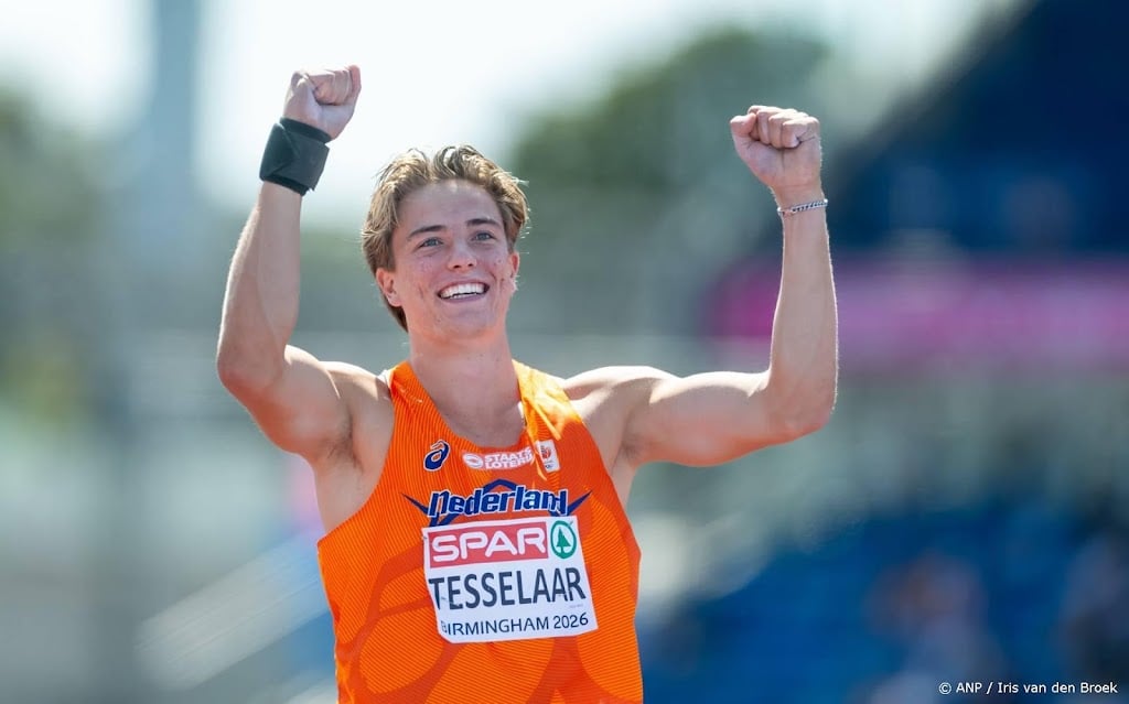 Tesselaar tweede op tienkamp na drie onderdelen op EK
