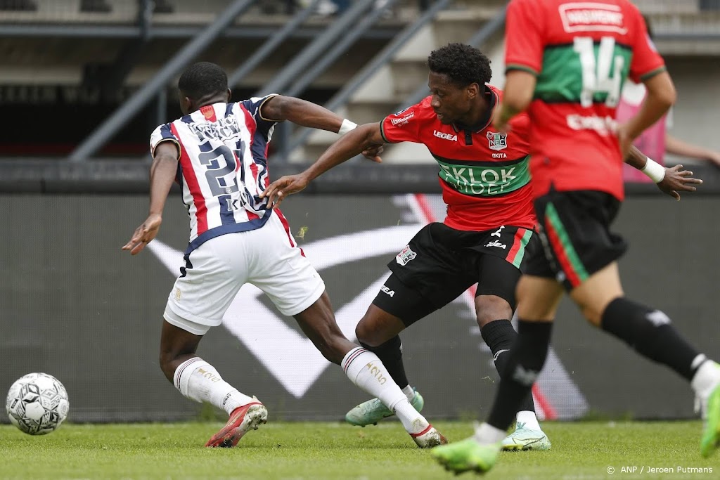 Willem II houdt met tien man NEC op 0-0