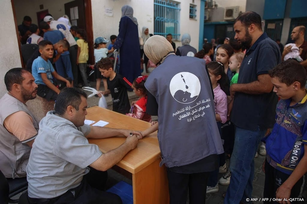 WHO denkt dat doel poliovaccinatiecampagne Gaza is bereikt