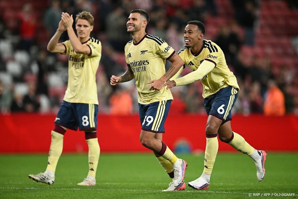 Arsenal zet perfecte seizoensstart voort met winst op Sunderland