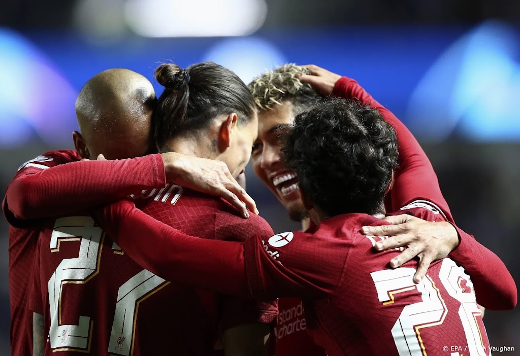 Uitschakeling nabij voor Ajax na royale zege Liverpool op Rangers