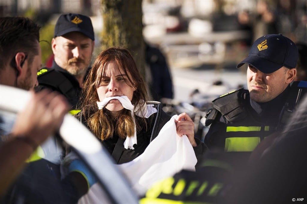 Zes demonstranten voor Stopera in Amsterdam opgepakt